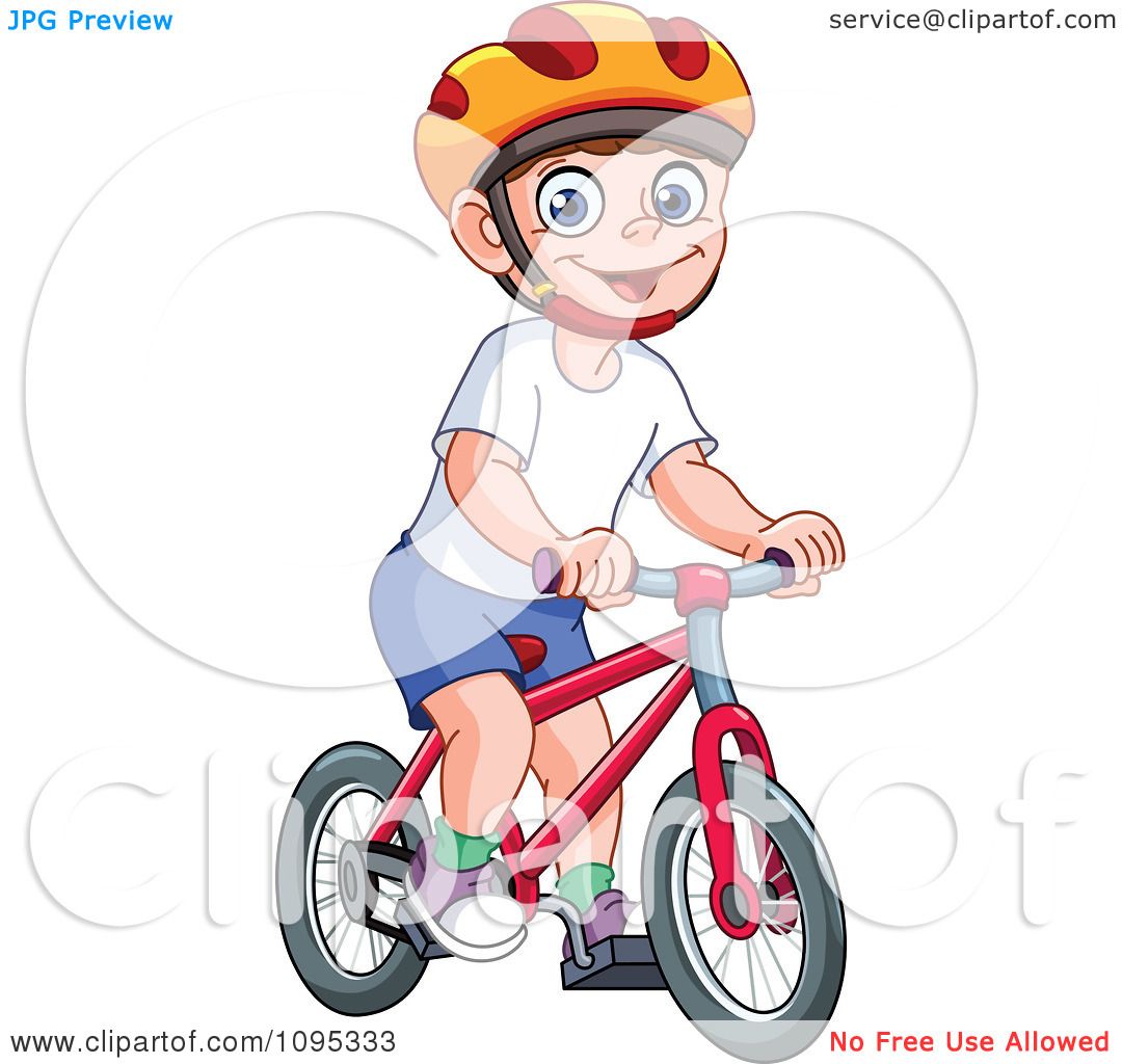 boy riding a bike clipart - photo #42