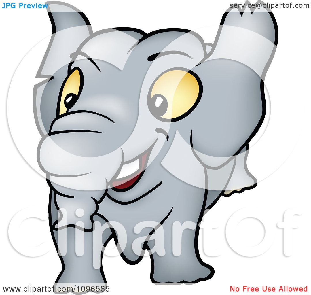 happy elephant clipart - photo #22