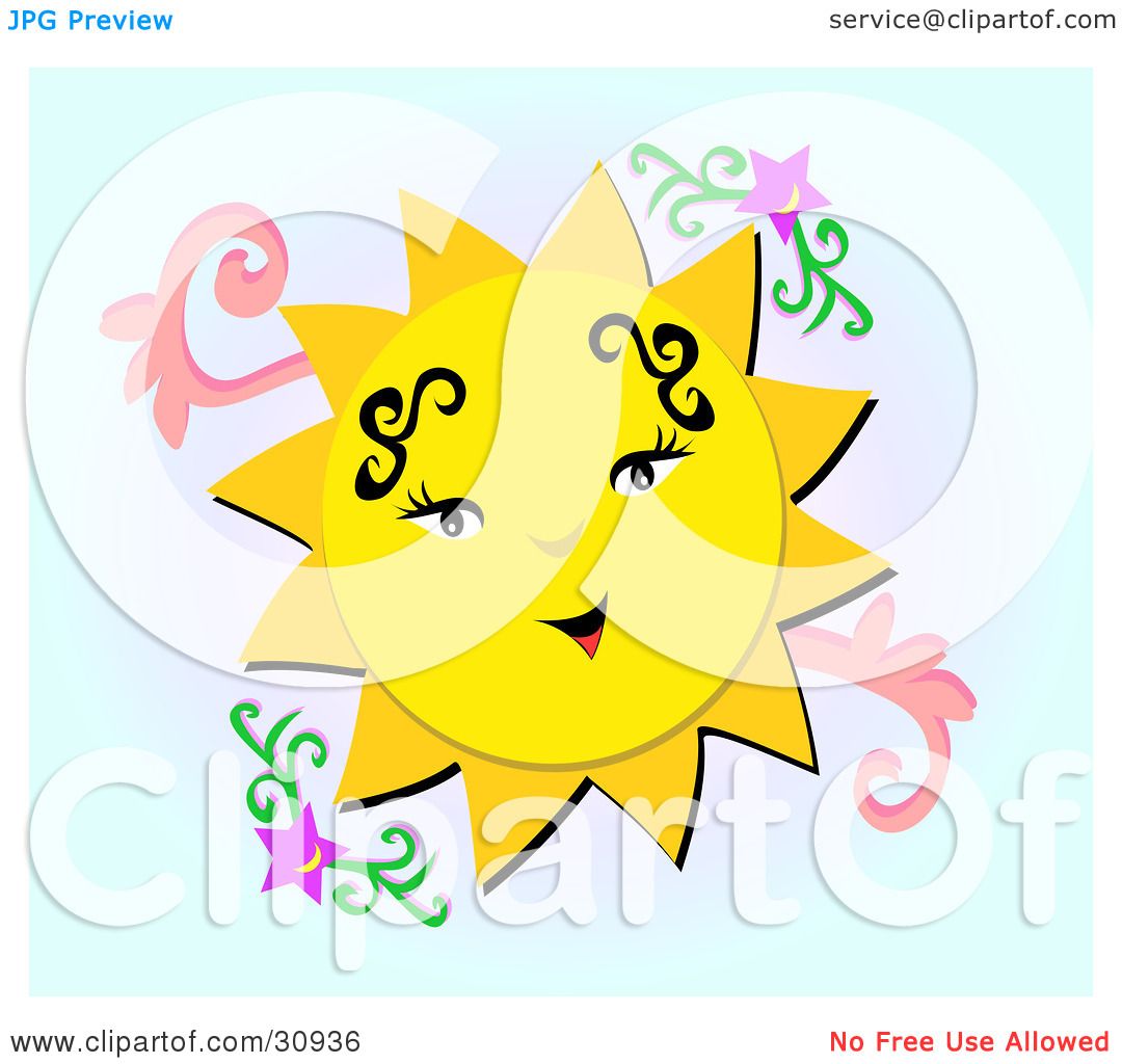 Yellow Sun Clipart