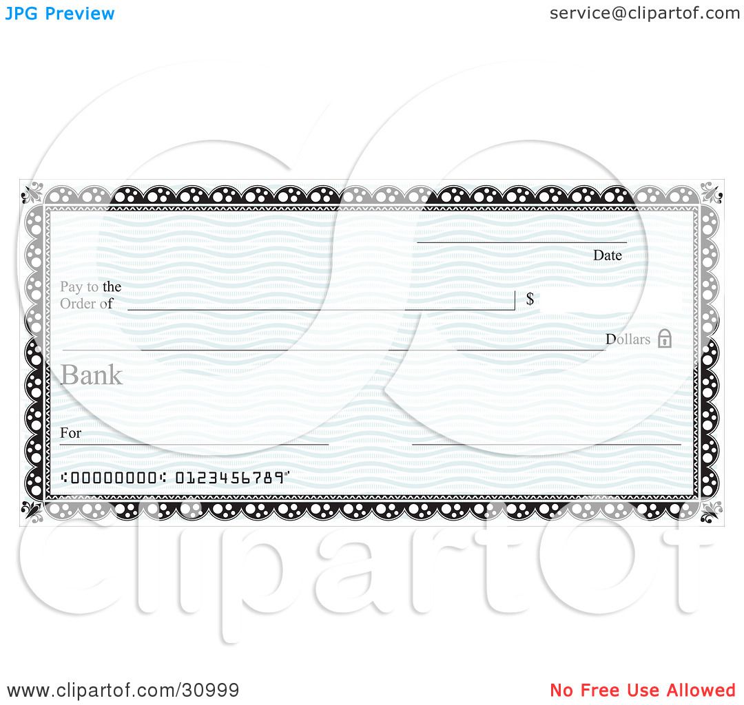 bank cheque clipart - photo #36