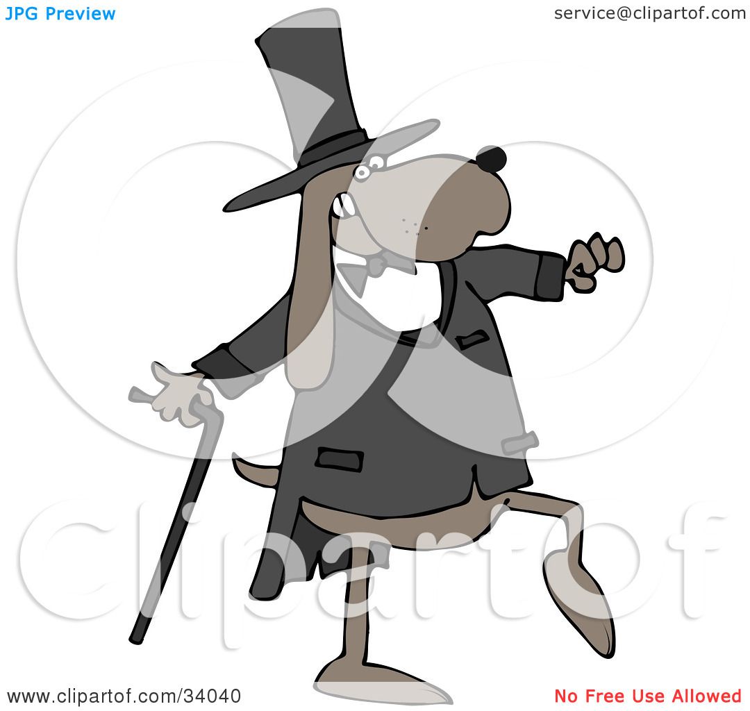 clipart top hat and cane - photo #24