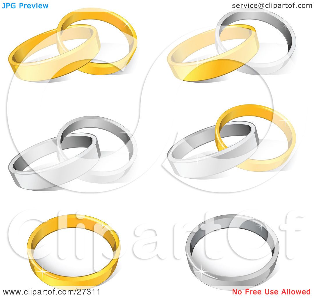 interlocking wedding rings clipart - photo #39