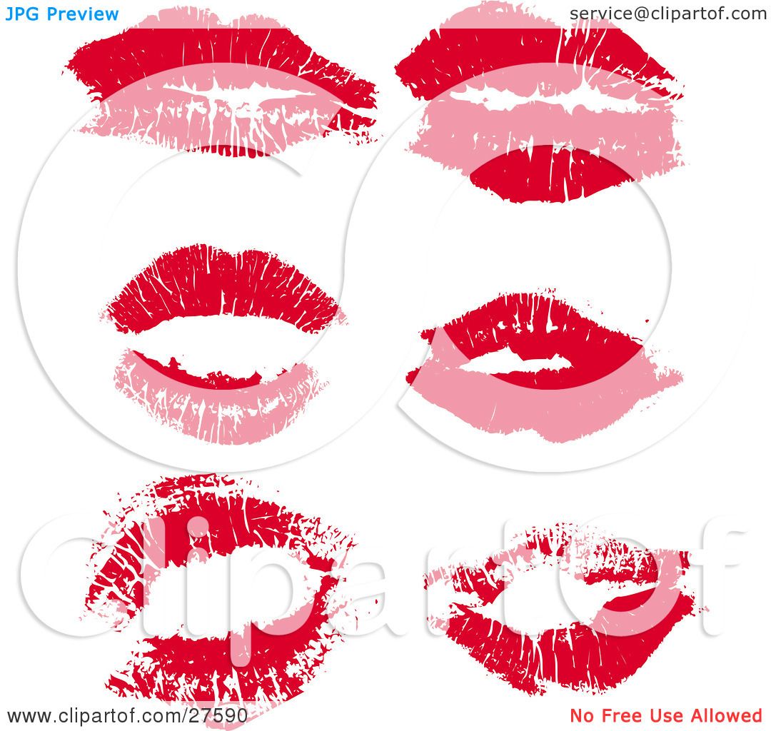clipart red lipstick kiss - photo #46