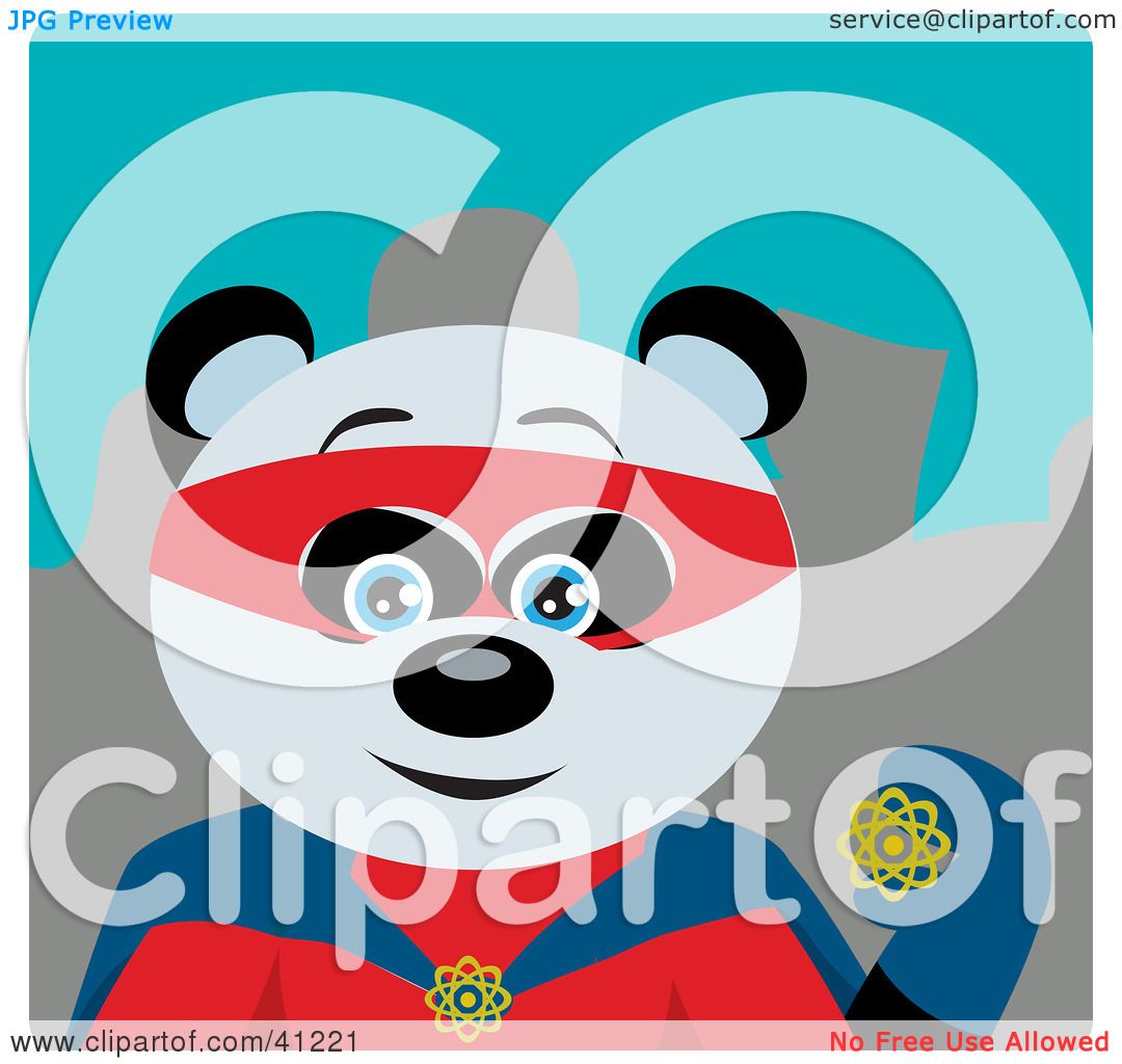 clipart panda superhero - photo #10