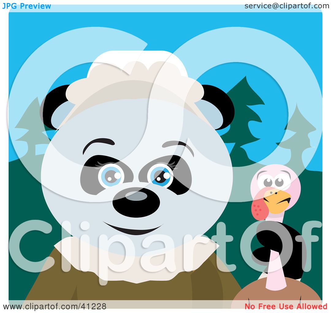 clipart panda thanksgiving - photo #43
