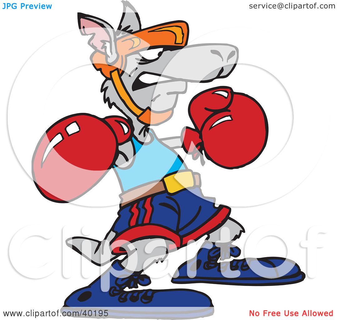 boxing kangaroo clipart - photo #49