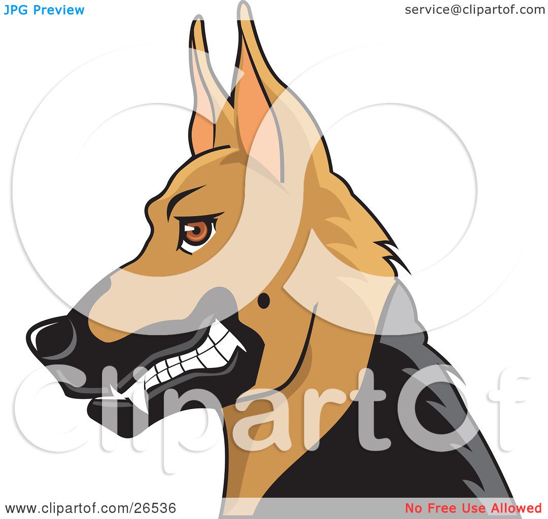 growling dog clipart - photo #33