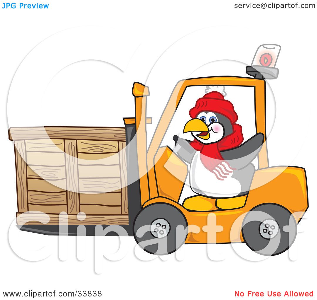 Clipart Illustration of a Penguin Mascot Cartoon Character ...