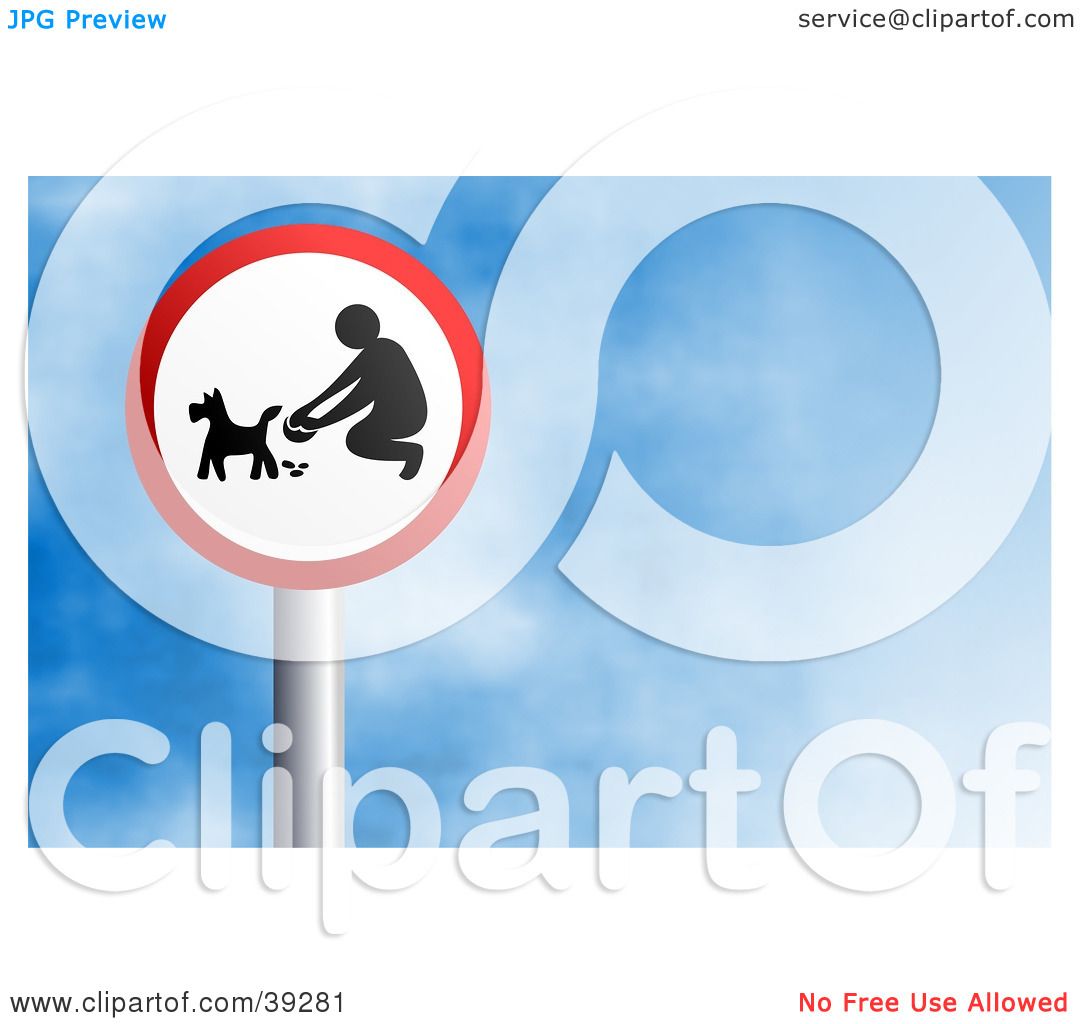 clipart of picking up dog poop - photo #41