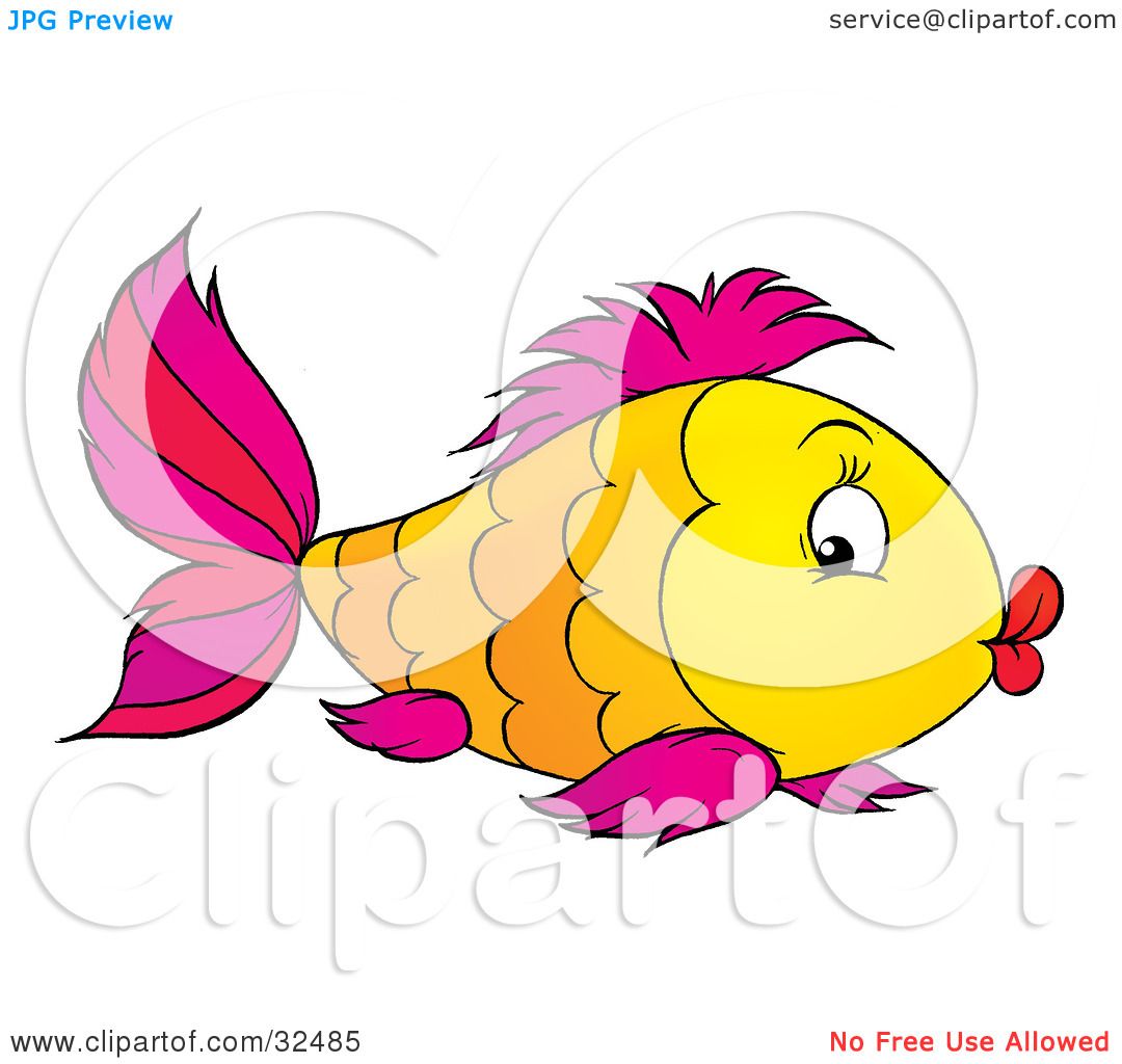 fish lips clip art - photo #23