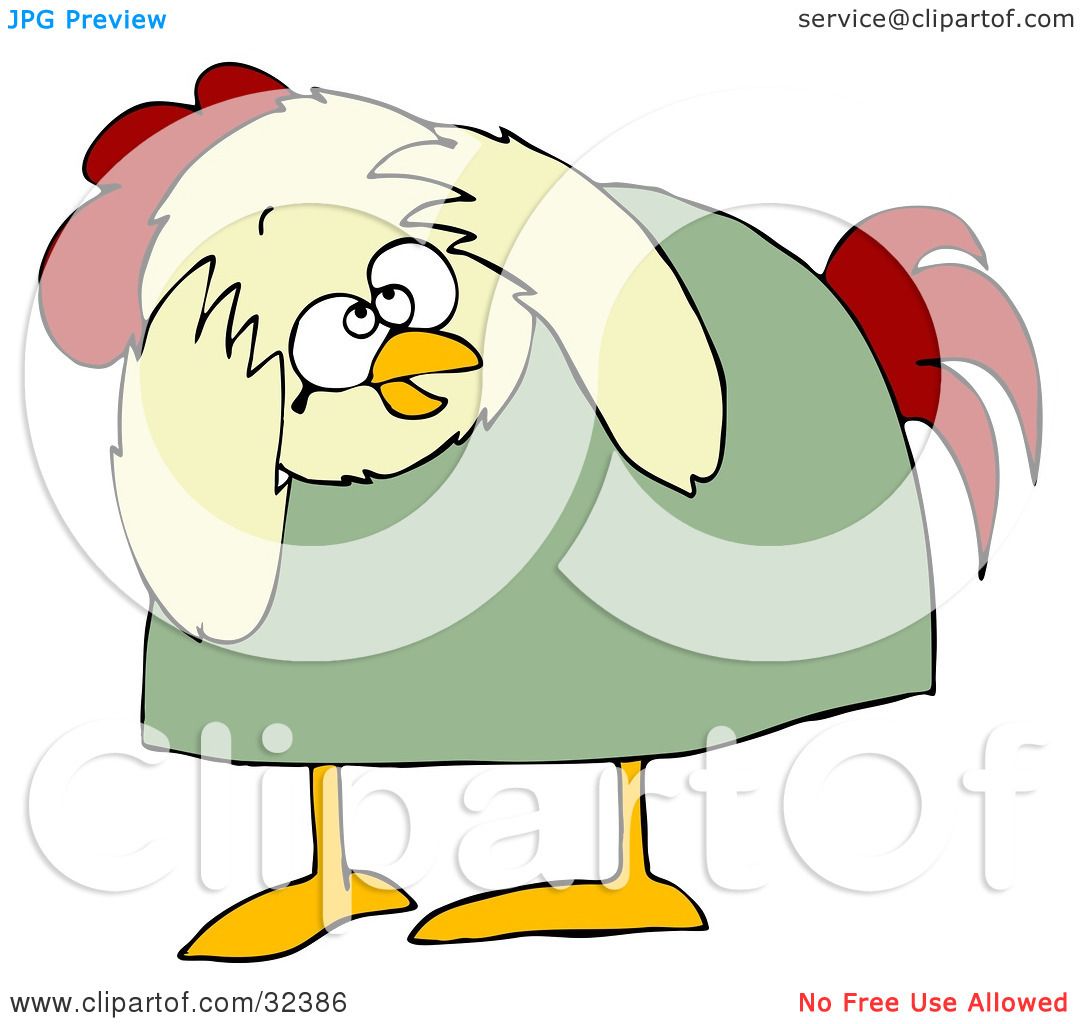 scared chicken clipart free - photo #26