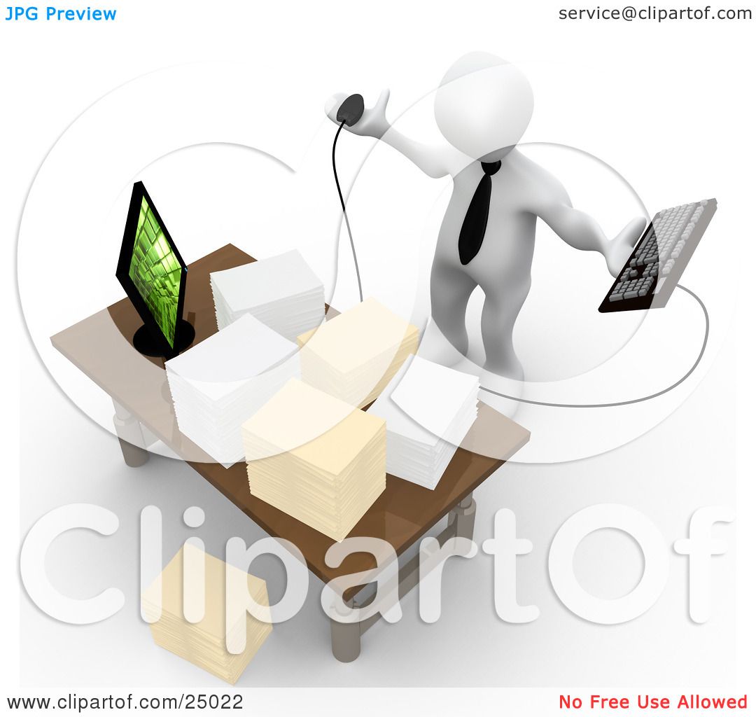 stressed employee clipart - photo #15