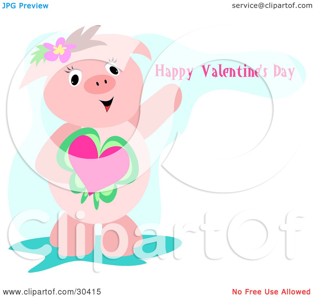 valentine pig clipart - photo #20