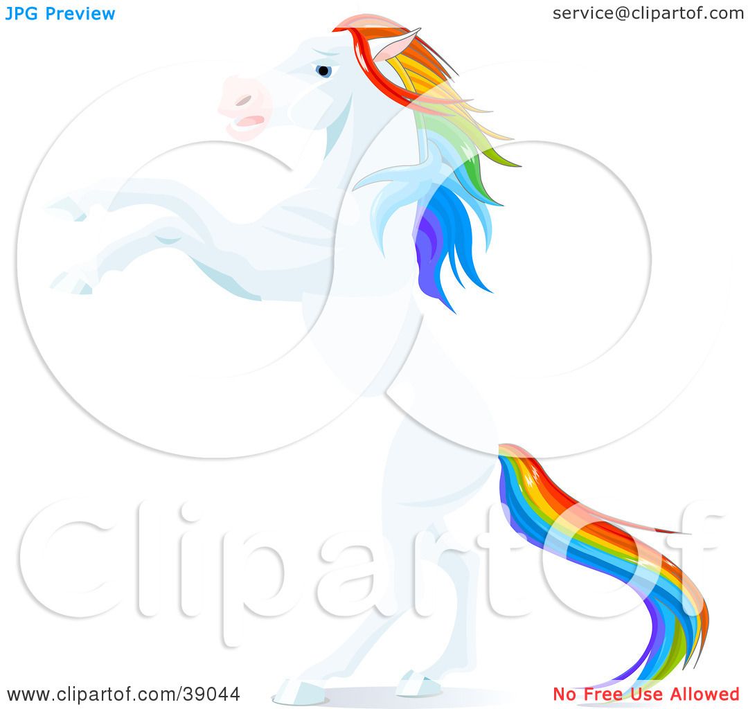 rainbow horse clip art - photo #22