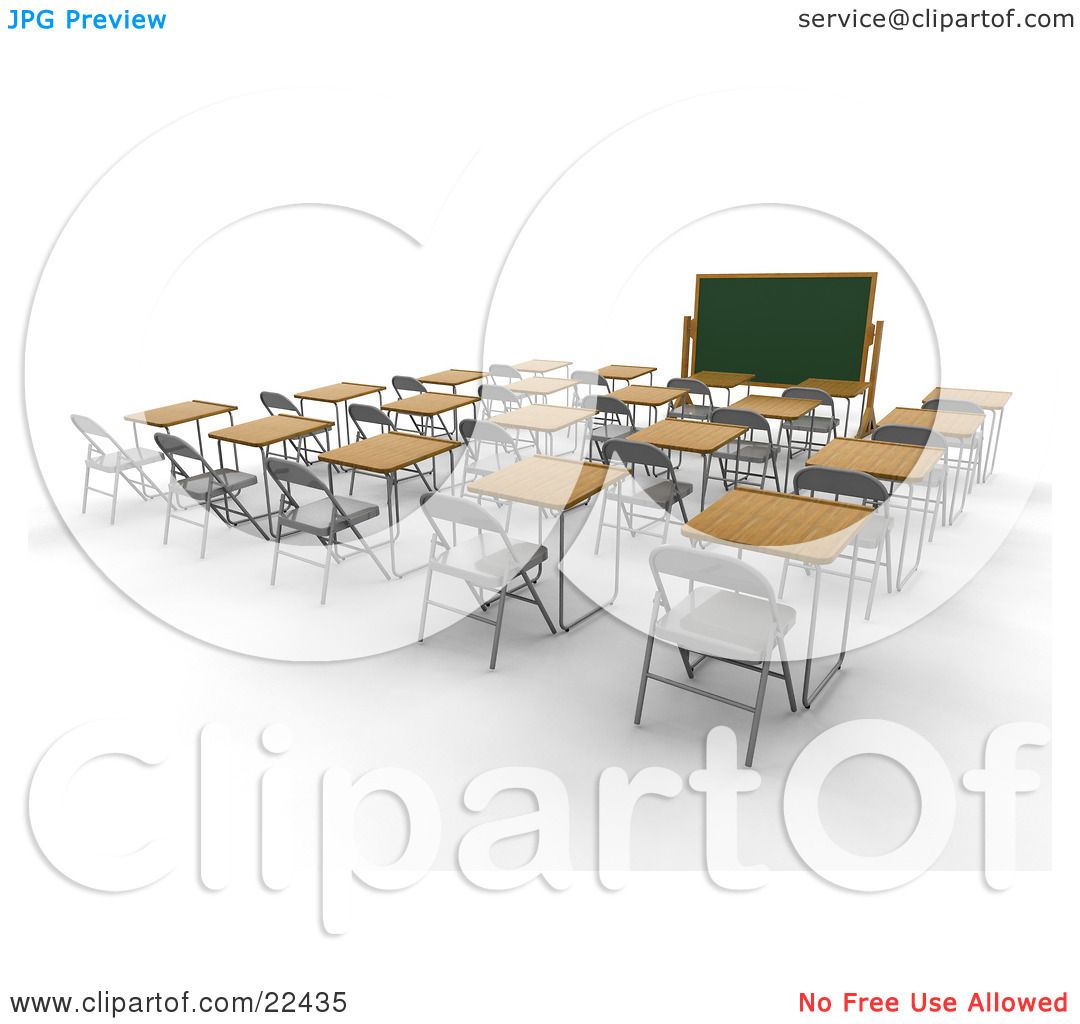 student desks clipart