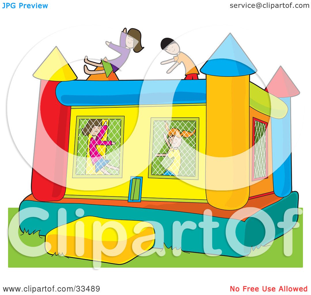 jumping castle clipart - photo #33