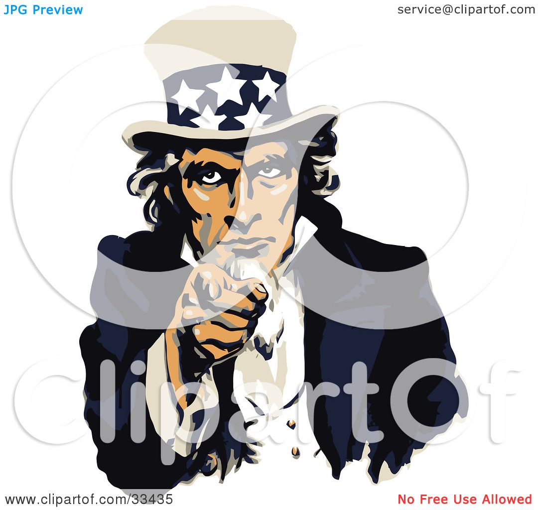 clipart uncle sam wants you - photo #47