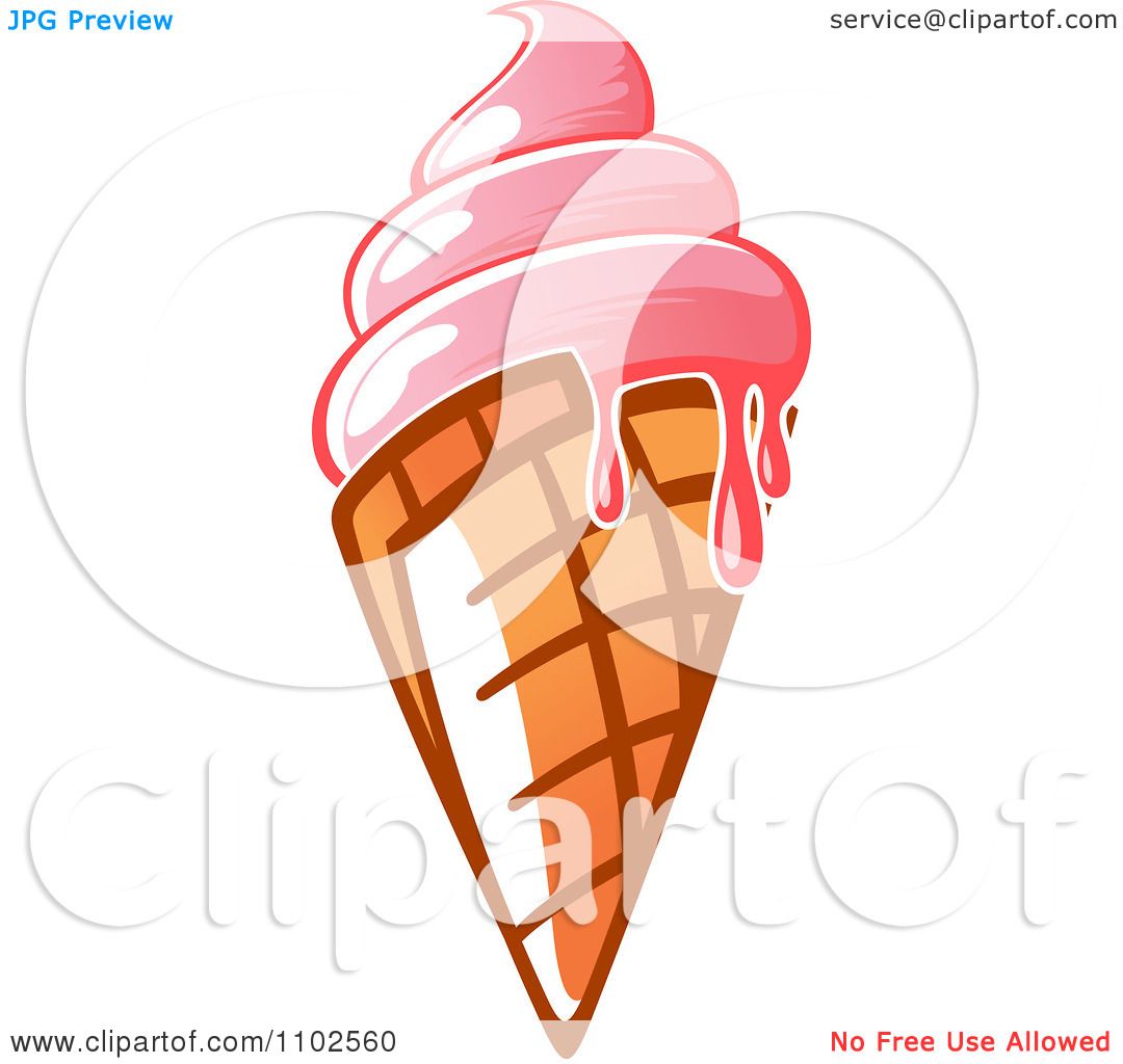 melting ice cream cone clipart - photo #17