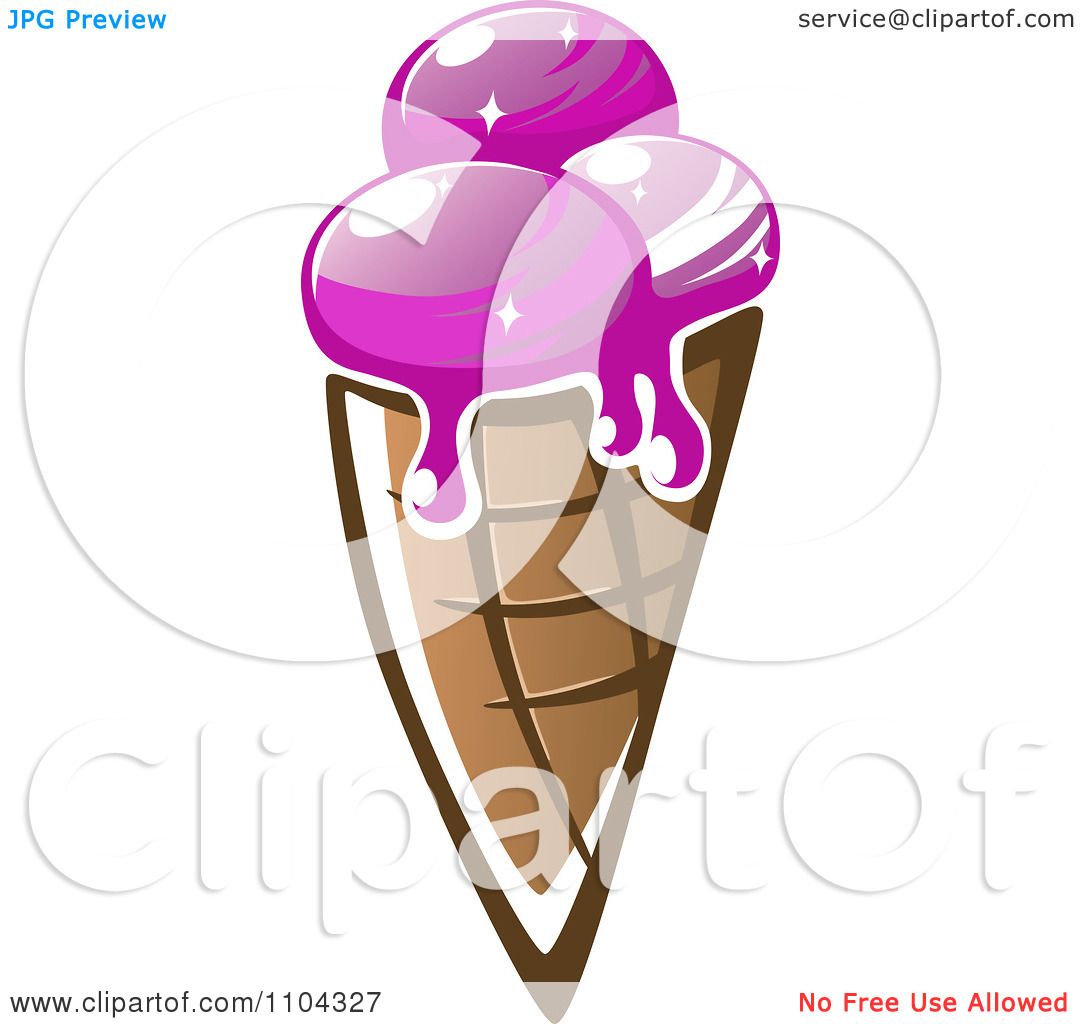 melting ice cream cone clipart - photo #33