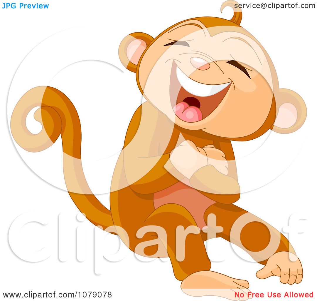 monkey laughing clipart - photo #15