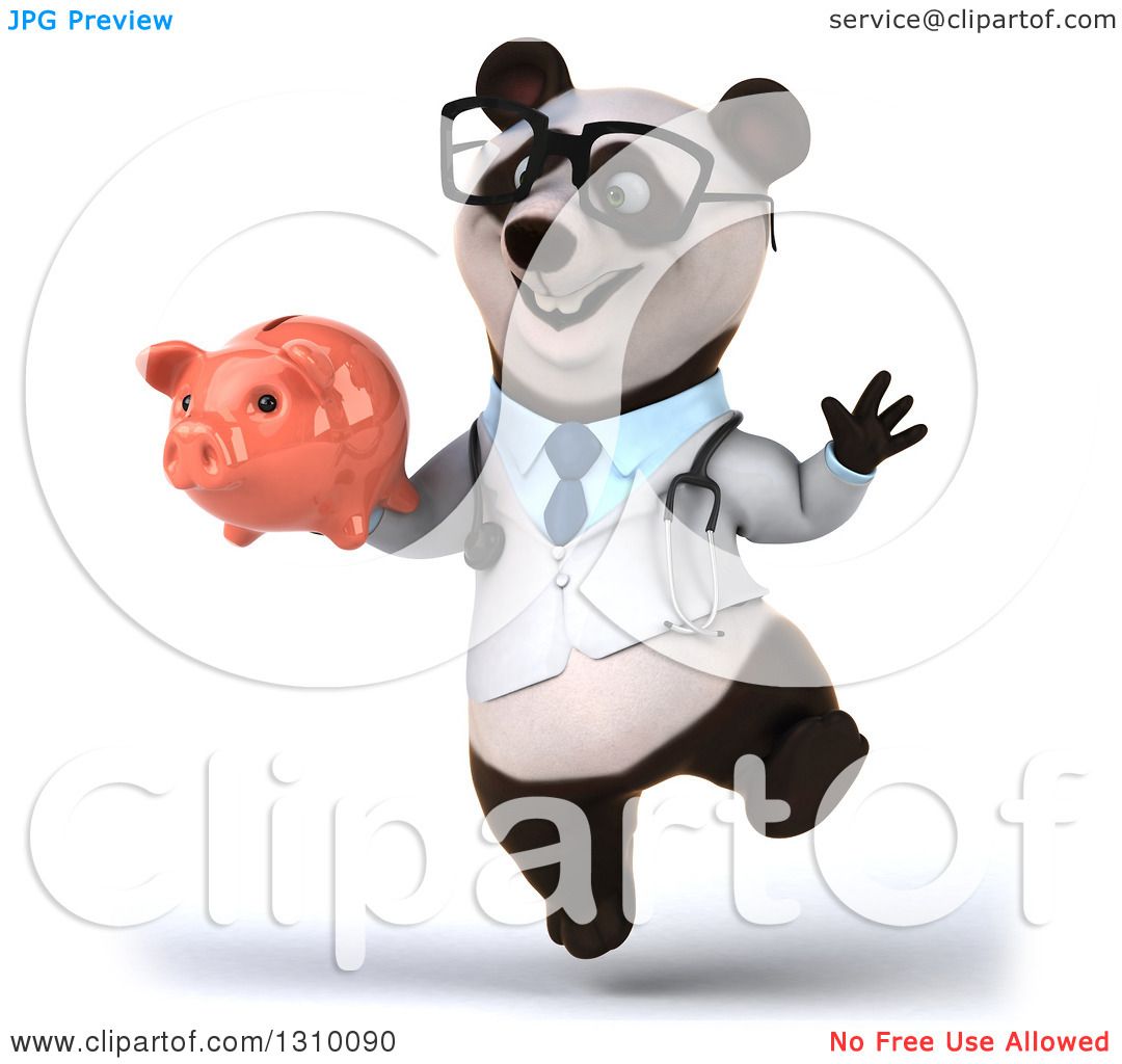 clipart panda doctor - photo #44