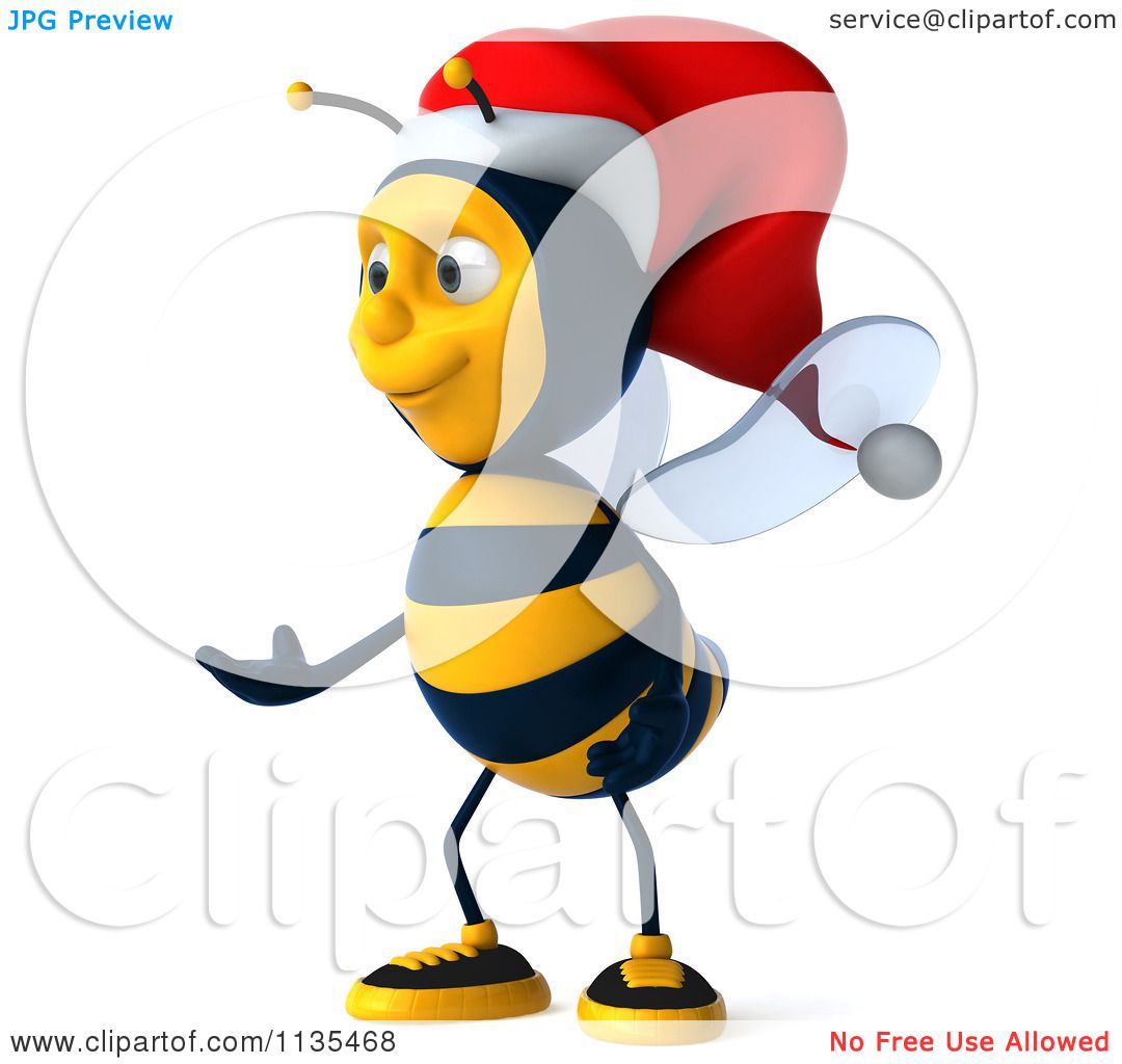 christmas bee clipart - photo #3