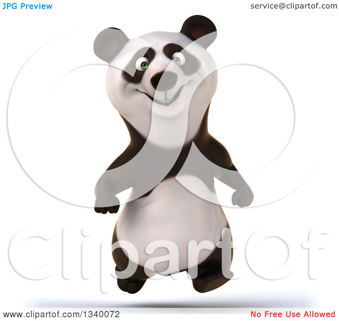 clipart panda running - photo #46
