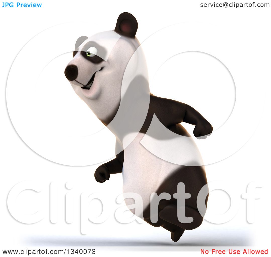 clipart panda running - photo #32
