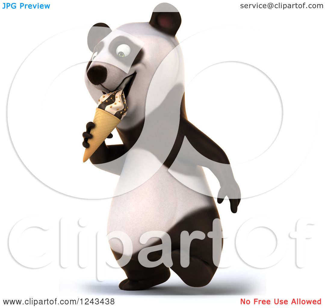clipart panda ice cream - photo #34