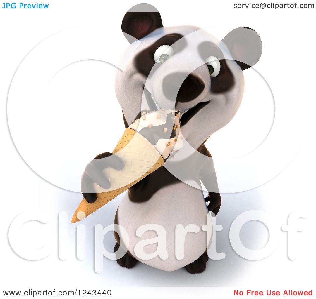 clipart panda ice cream - photo #26