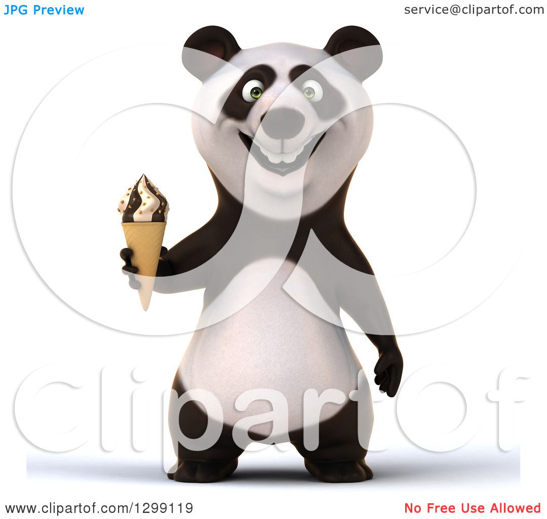 clipart panda ice cream - photo #27