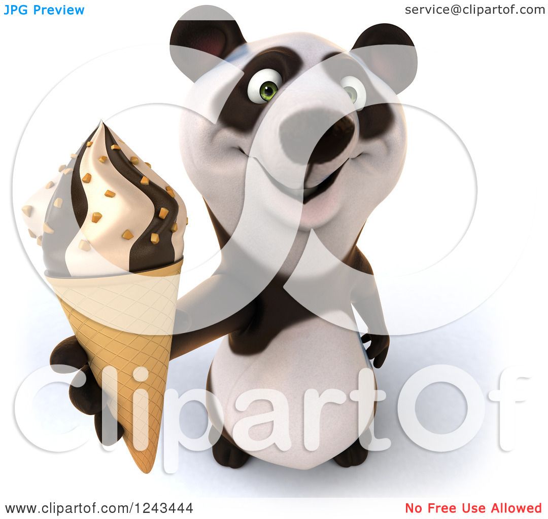 clipart panda ice cream - photo #10