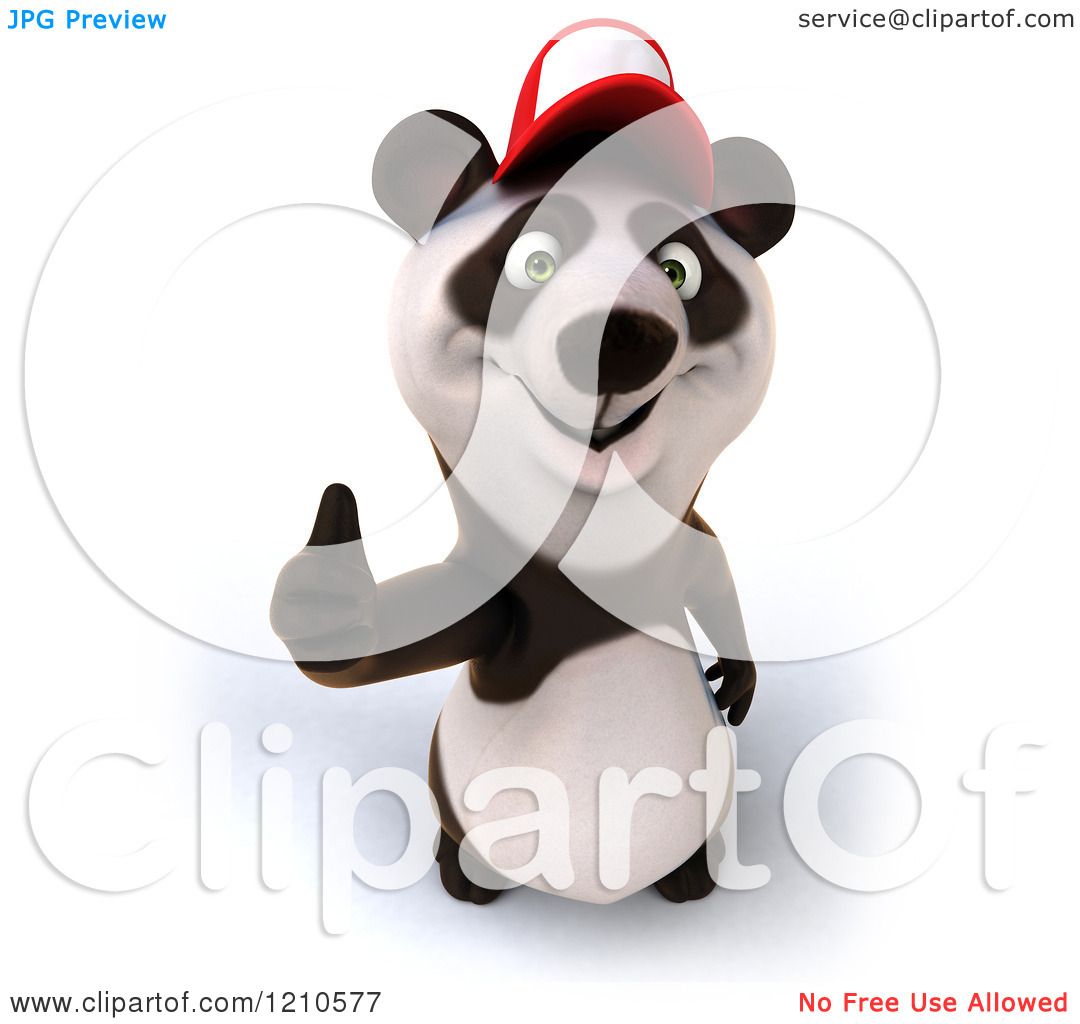 clipart panda thumbs up - photo #28