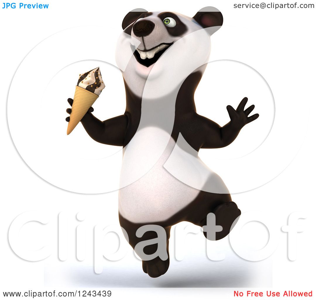 clipart panda ice cream - photo #50