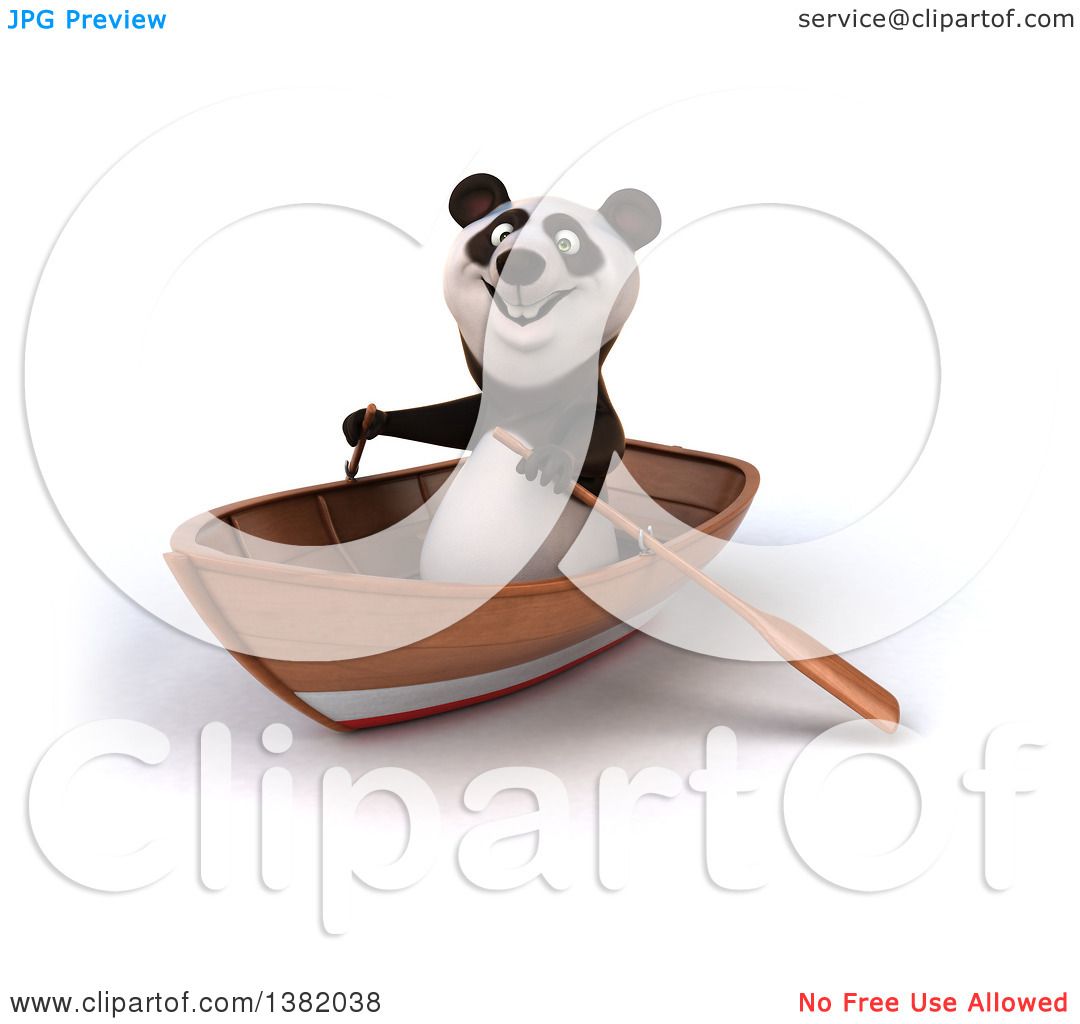 clipart panda boat - photo #48