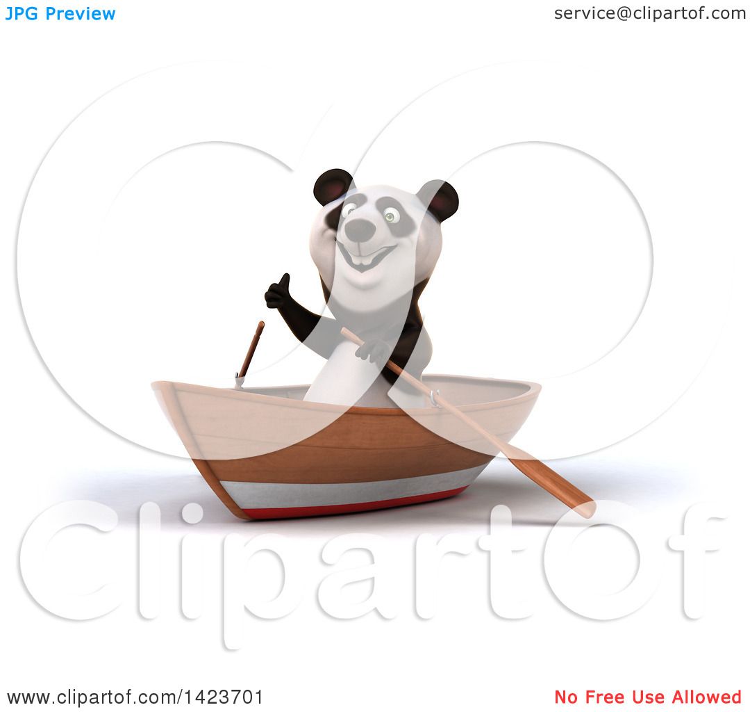 clipart panda boat - photo #8