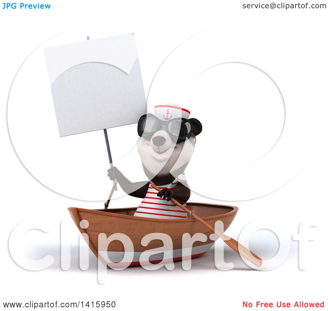 clipart panda boat - photo #28