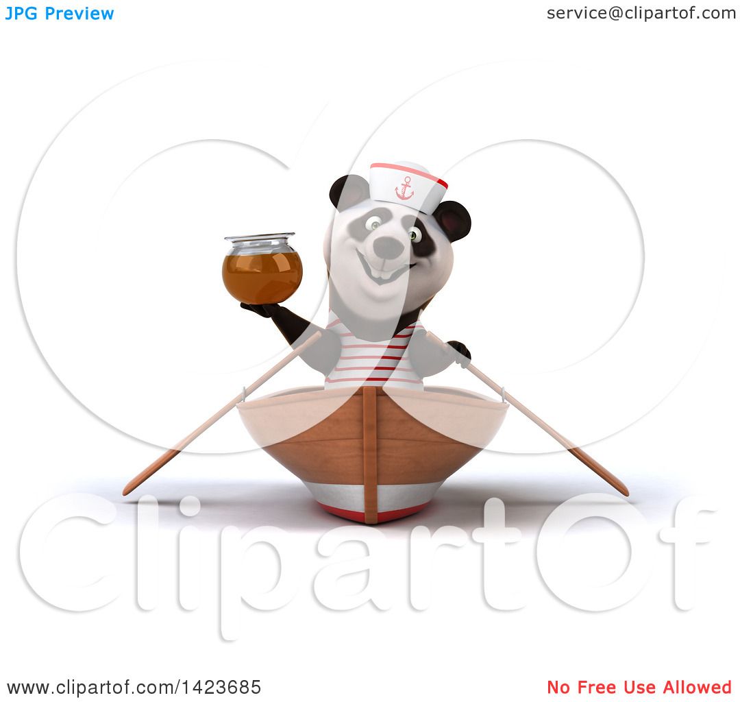 clipart panda boat - photo #11