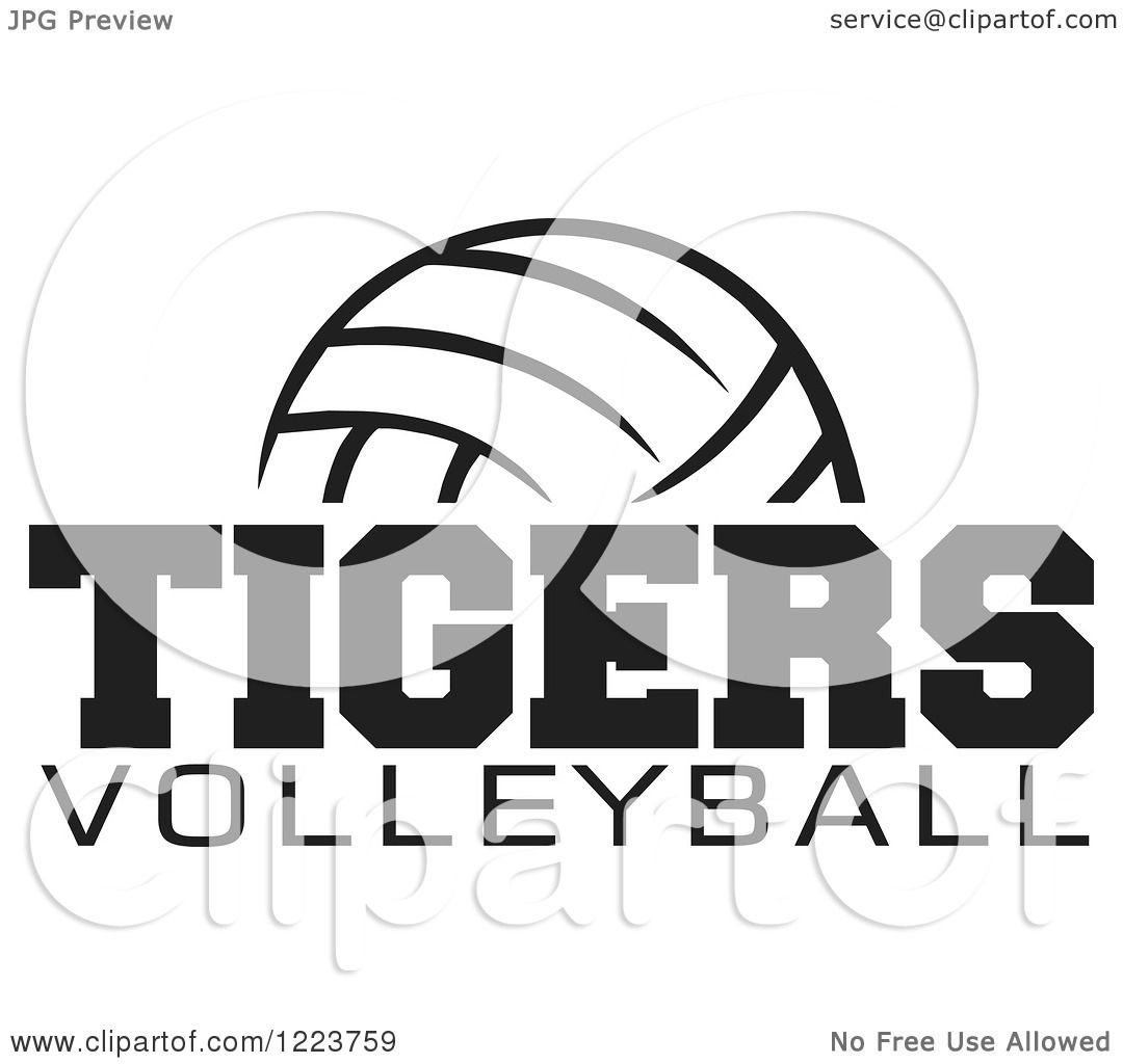tiger volleyball clipart - photo #17
