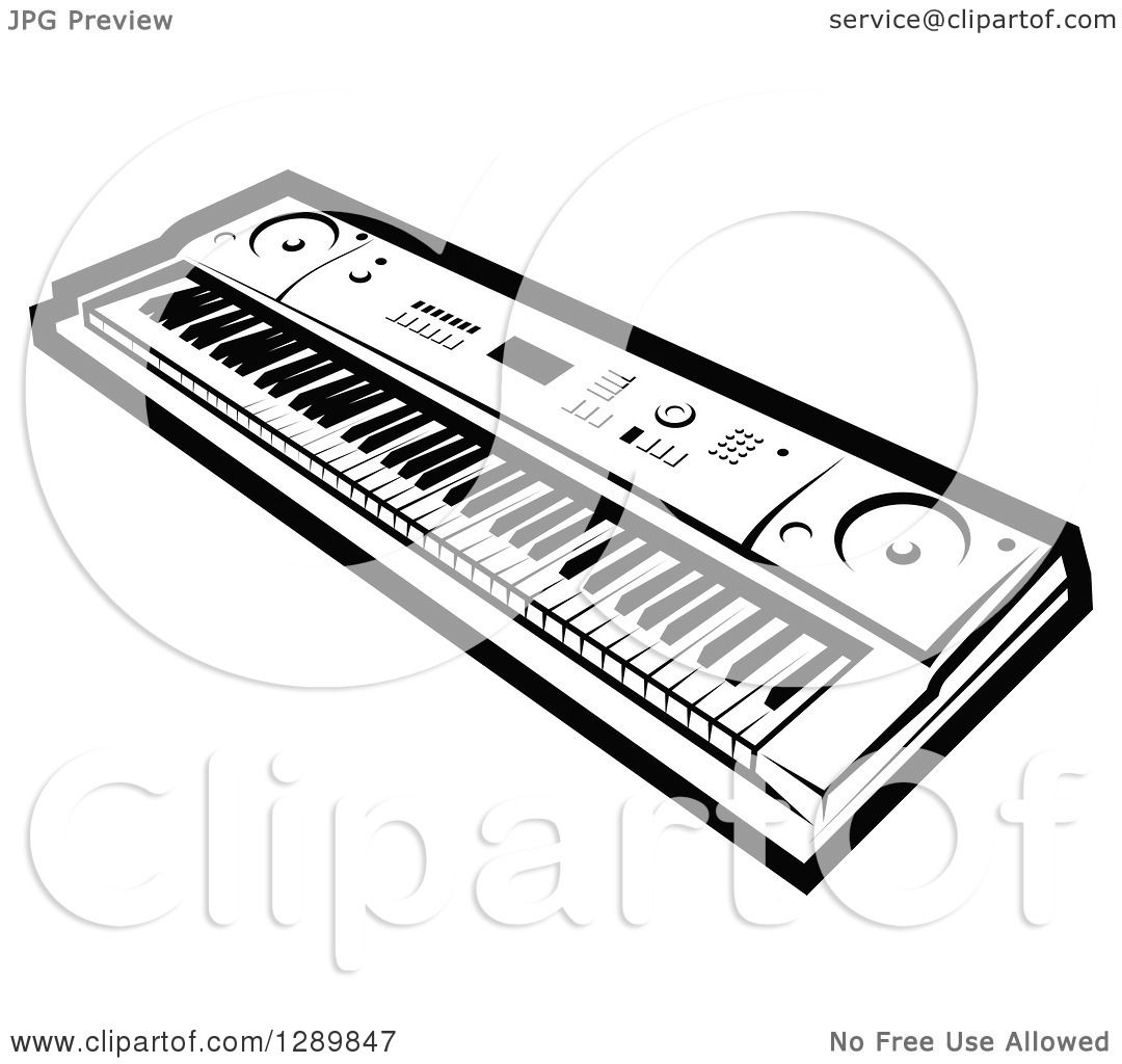 keyboard clipart black and white - photo #17