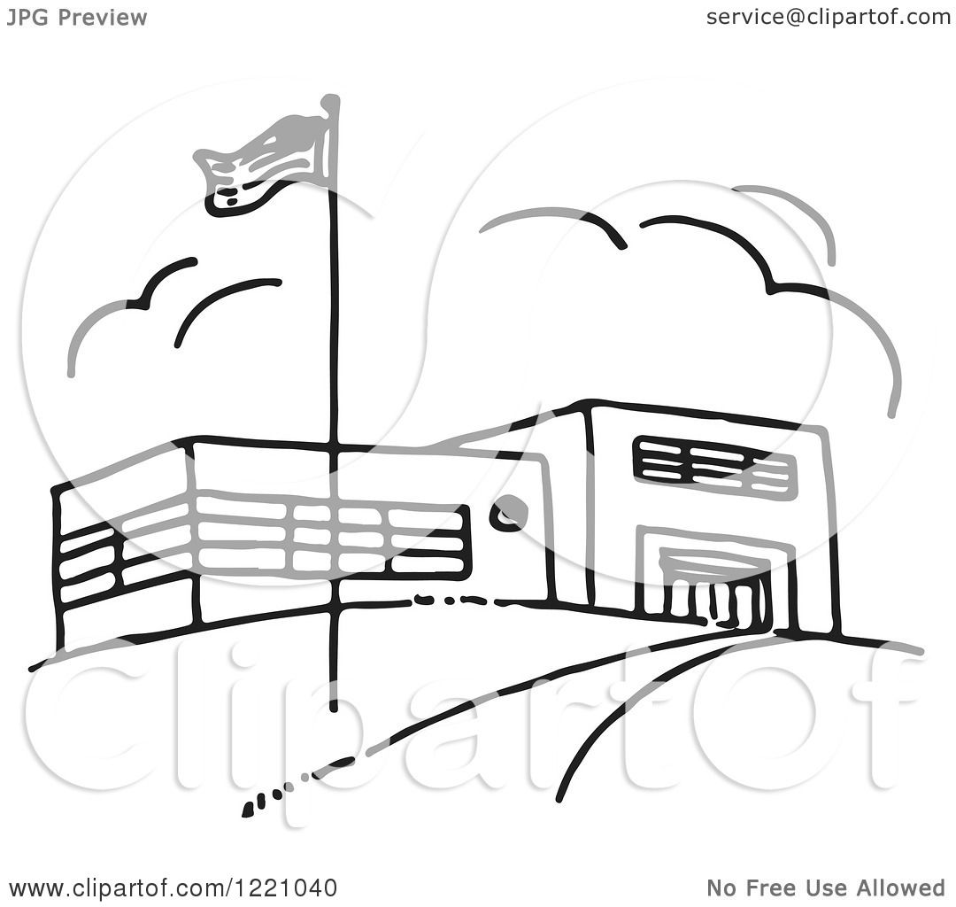 free black and white clipart for school - photo #44