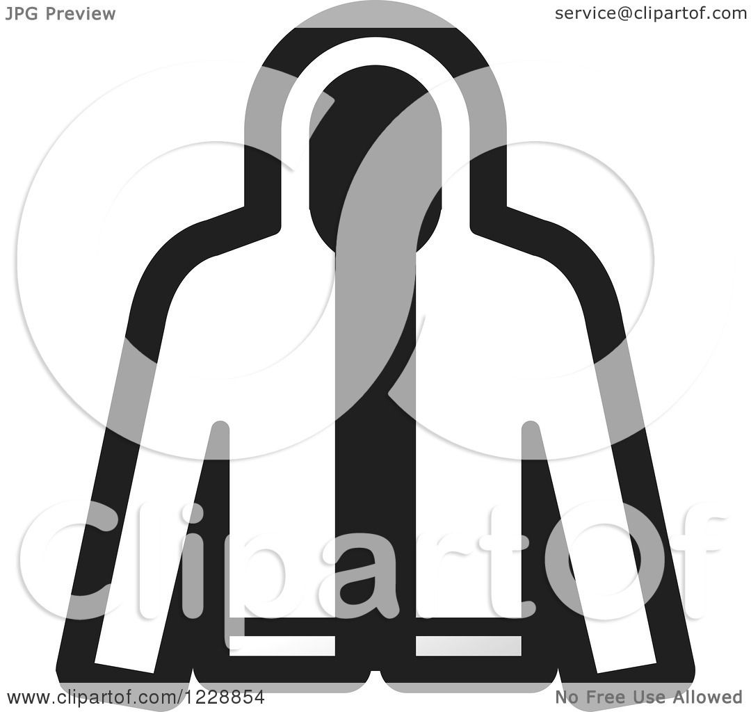 jacket clipart black and white - photo #28