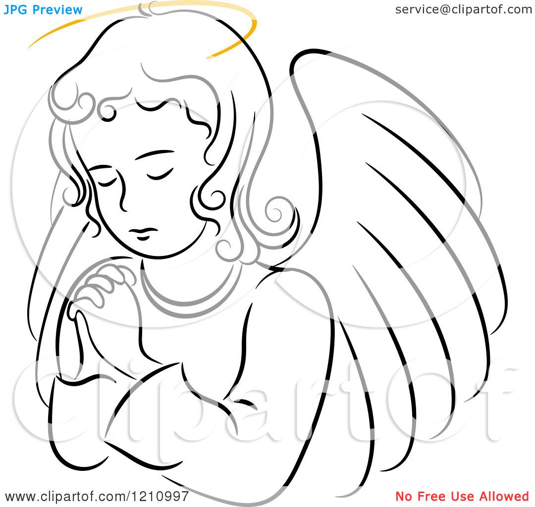 free clipart praying angel - photo #18