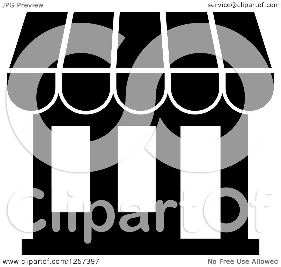 shop clipart black and white - photo #46