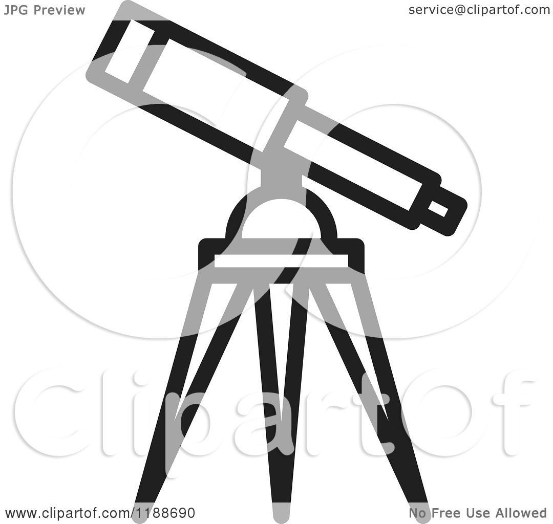 telescope clipart black and white - photo #32