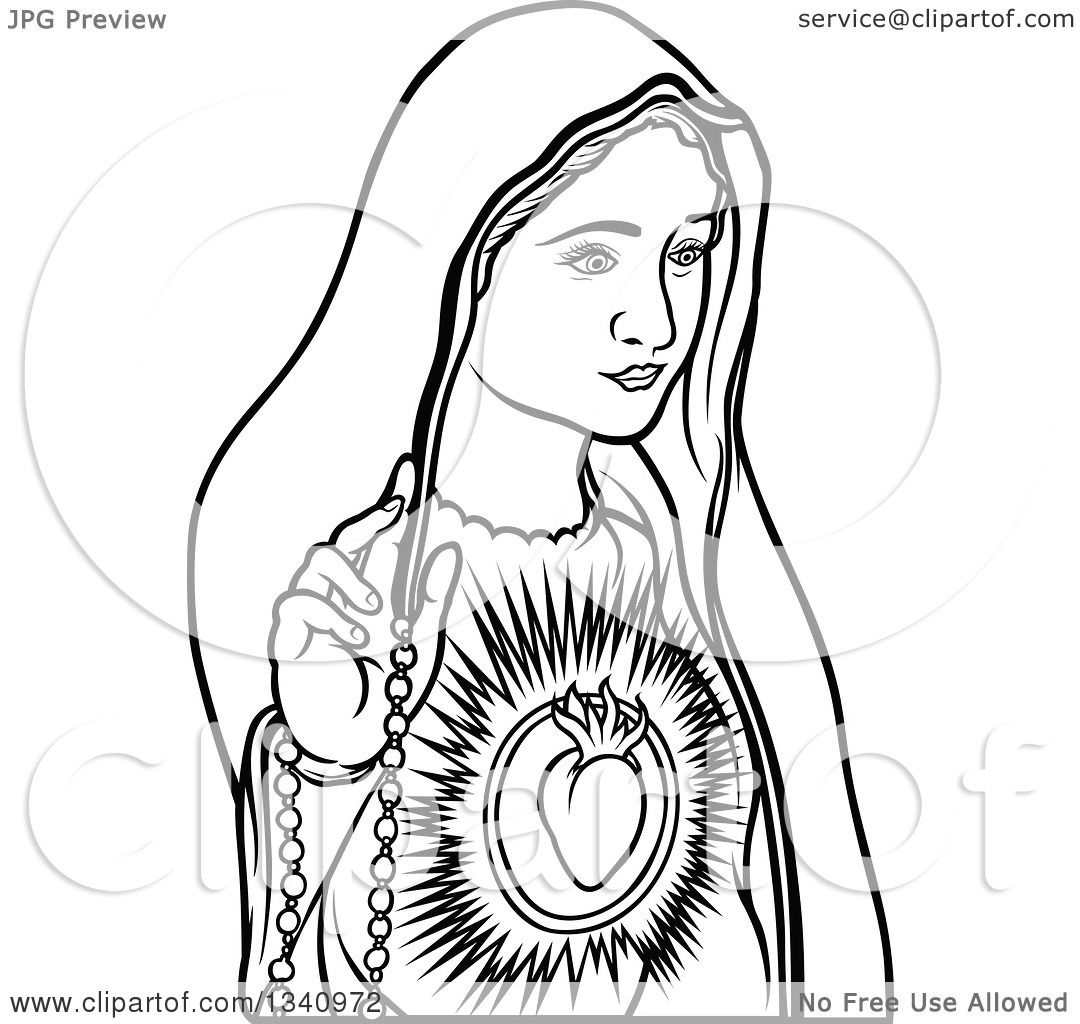 clipart of mary the mother of jesus - photo #27