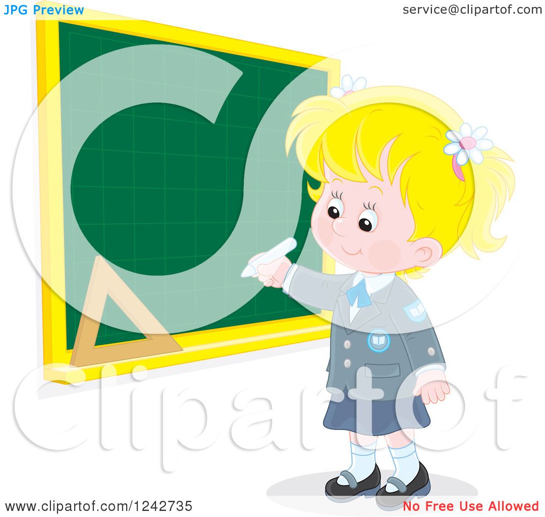 clipart of a girl writing - photo #50