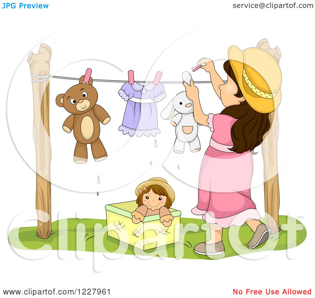 clipart of clothes hanging on a line - photo #46