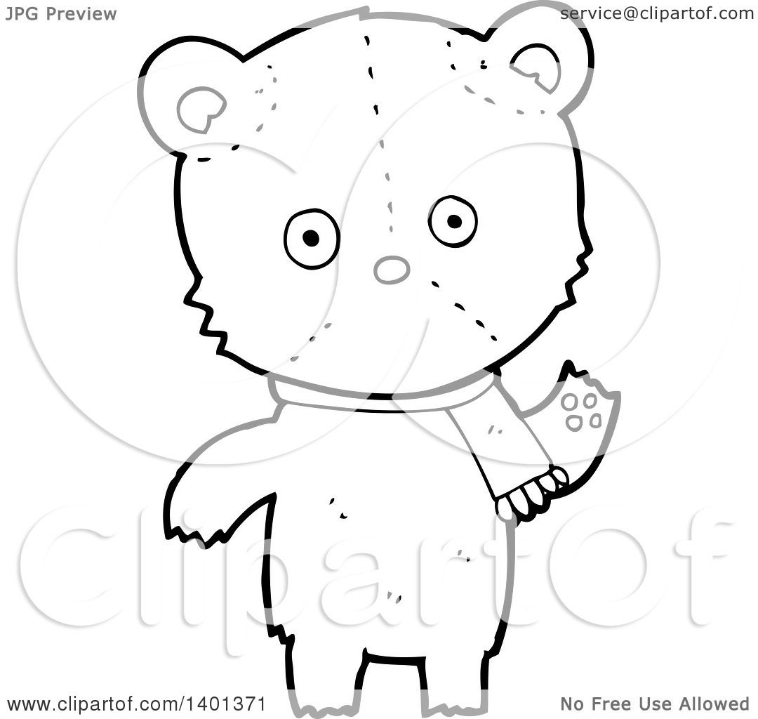 teddy clipart black and white - photo #44