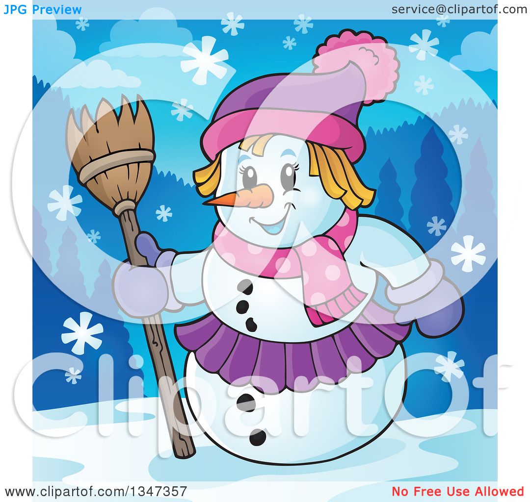 snow woman clipart - photo #37